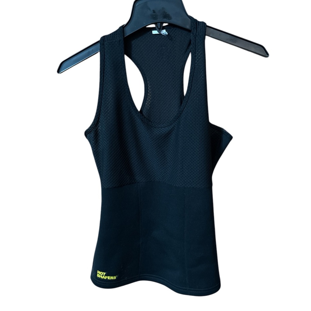Hot Shapers Neoprene Black Racerback Tank Top M